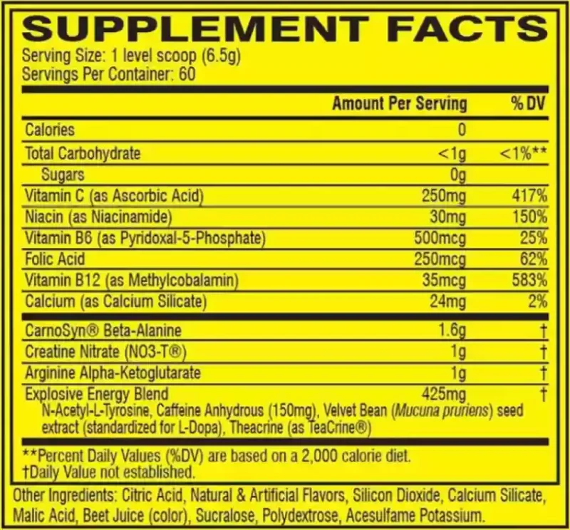 Cellucor C4 Original Ice Blue Razz 390g 60serv - Image 2