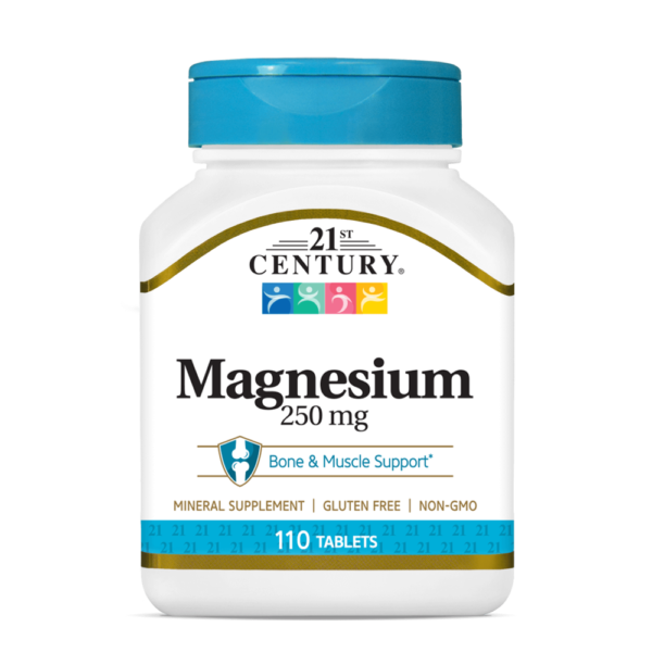 21st Century, Magnesium, 250mg, 110 Tablets, 110 Servings