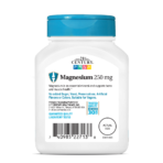 21st Century, Magnesium, 250mg, 110 Tablets, 110 Servings