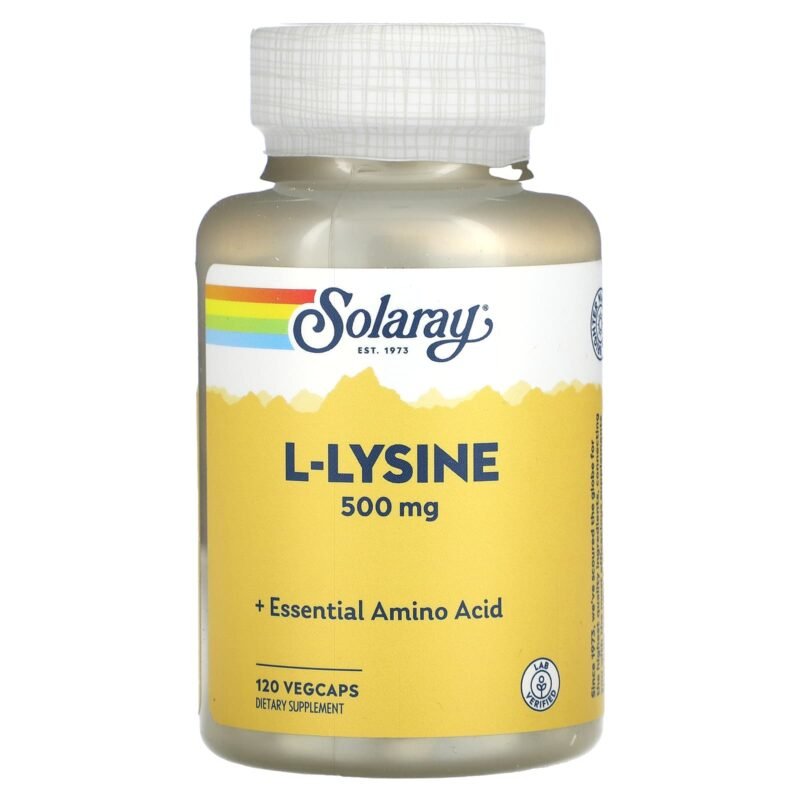 Solaray Lysine - 500mg - 120Cap - 120Serv