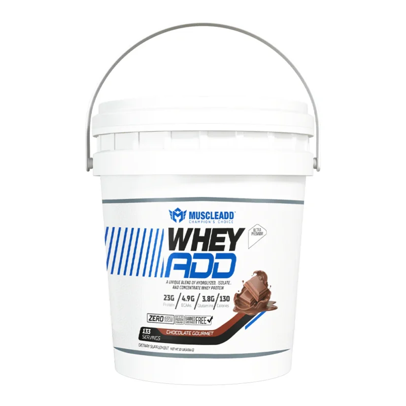 Muscle Add Whey Add Chocolate- 4500g - 133 Servings