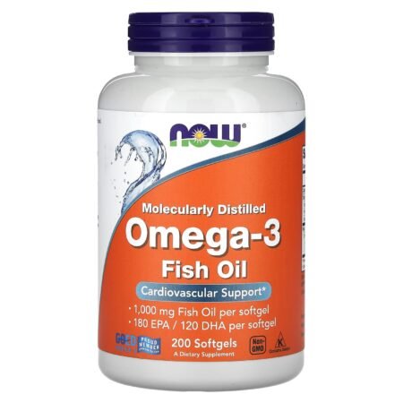 NOW Foods, Omega-3 Fish Oil 200 Softgels