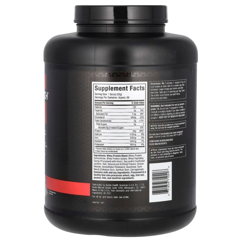 Muscle Tech Nitro Tech 100% Whey Gold  2.27kg 69Serv - Image 2