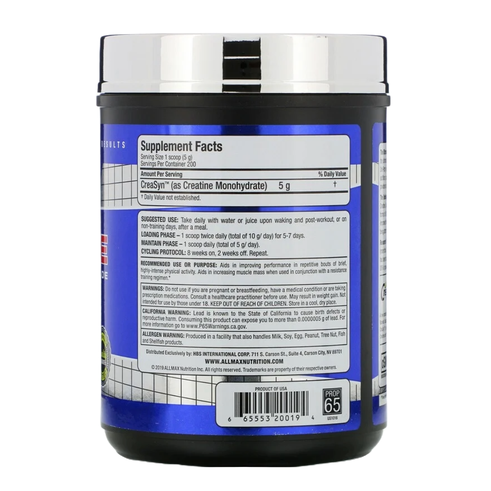 Allmax Nutrition, Creatine Monohydrate, 400G, 80 Serving