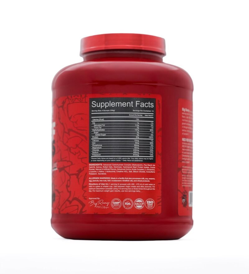 Red Rex Beef Mass - 2780g - 14Serv - Image 2