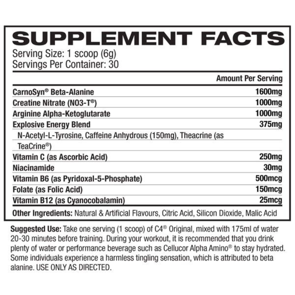 Cellucor, C4 Original, 195g, 30 Servings