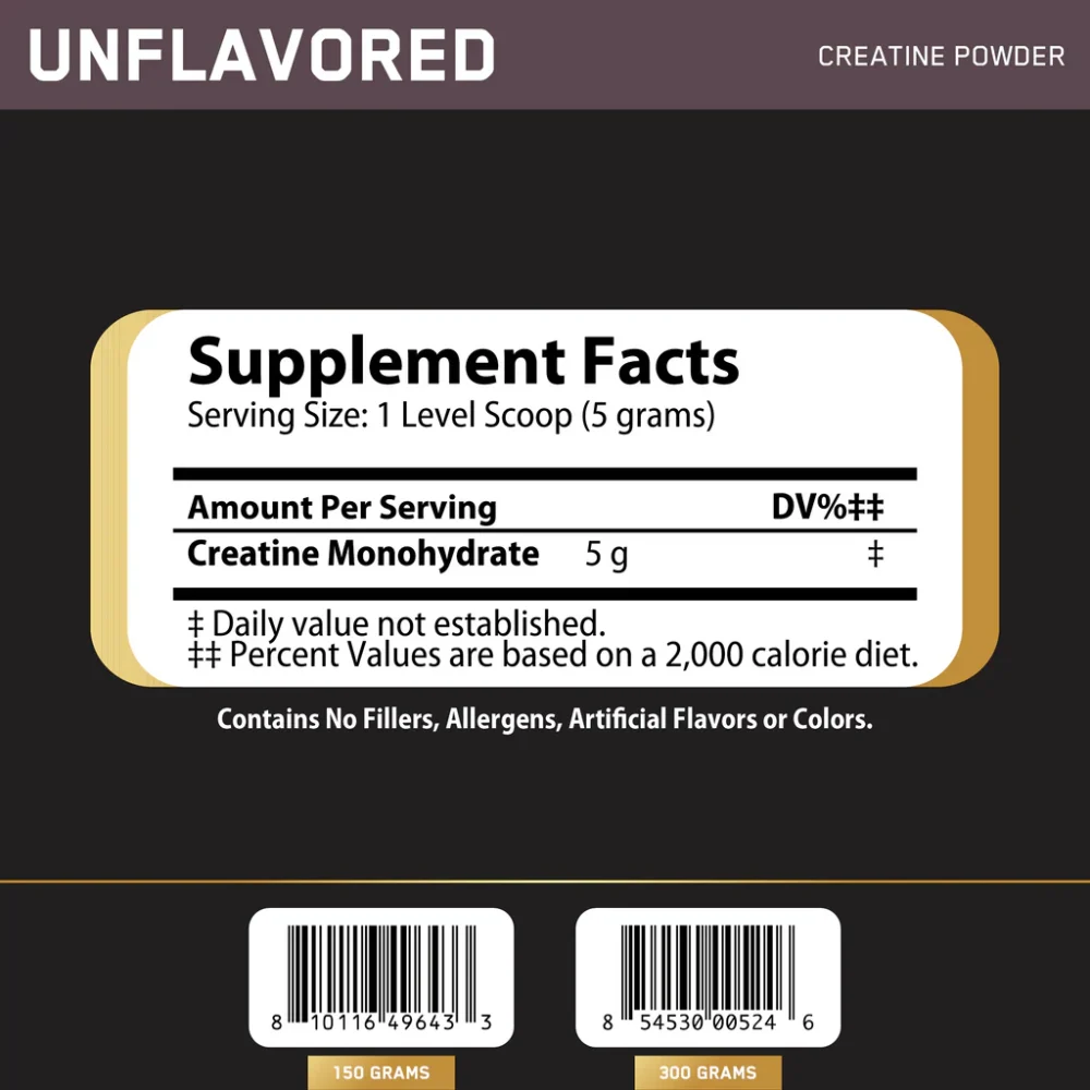 Challenger nutrition, Creatine Monohydrate, 150g, 30 Servings