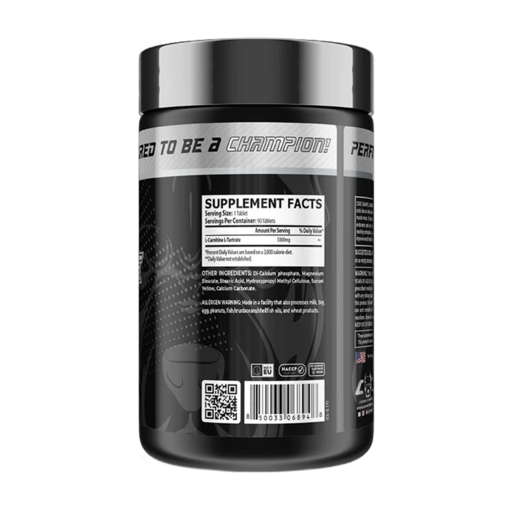 Core Champs, L-Carnitine, 1000Mg, 90 Tablets, 90 Servings