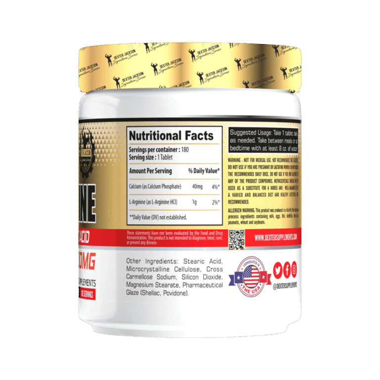 Dexter Jackson, L-Arginine, 1000mg, 180 Tablets, 180 Servings