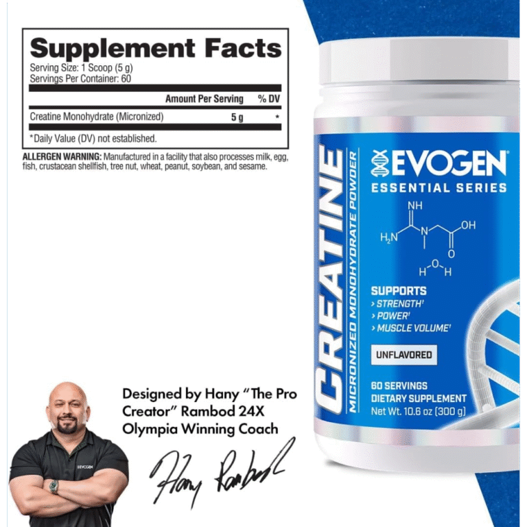 Evogen Nutrition, Creatine Monohydrate, 300g, 60 Servings