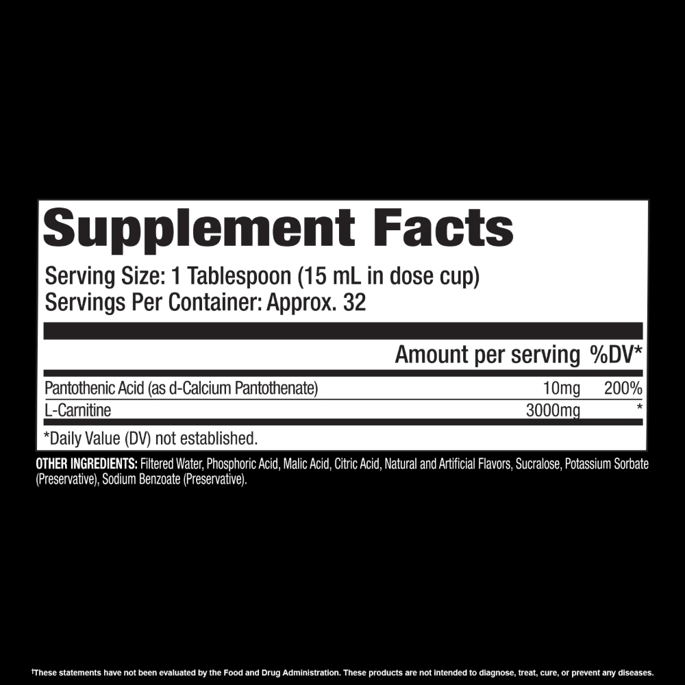 GAT Sports, L-Carnitine Liquid, 3000mg, 473ML, 32 Servings