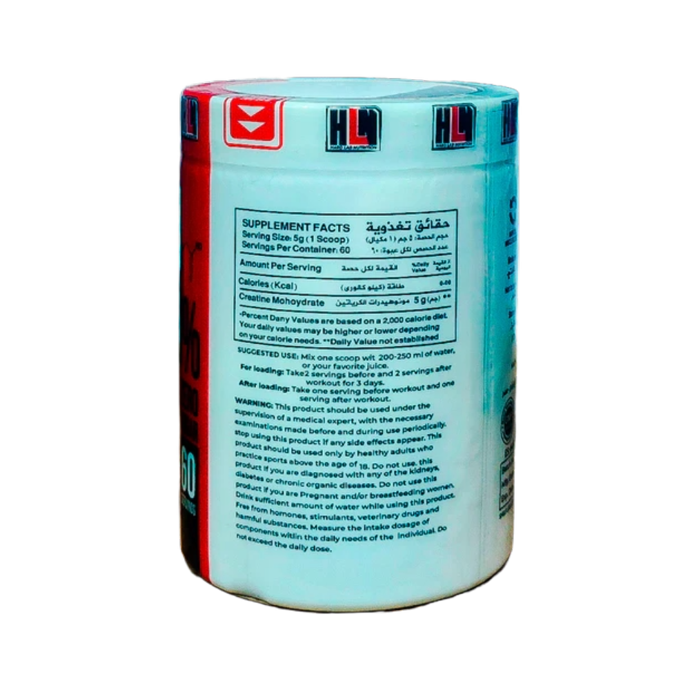 Hard Lab, Creatine Monohydrate, 300g, 60 Serving
