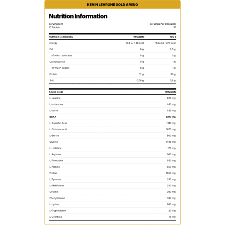 Kevin Levrone, Gold Amino, 350 Tablets, 35 Servings