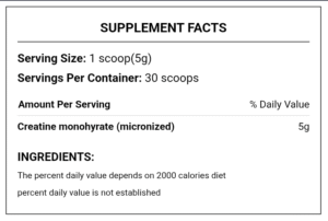 Liger Nutrition, Creatine Monohydrate, 150g, 30 Servings