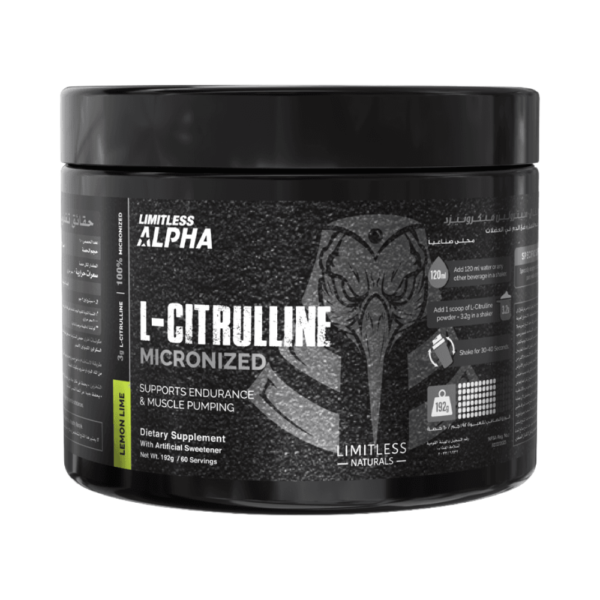 Limitless Alpha, L-Citrulline Micronized, 192g, 60 Servings