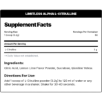 Limitless Alpha, L-Citrulline Micronized, 192g, 60 Servings