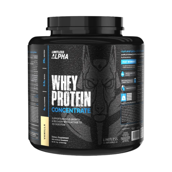 Limitless Alpha, Whey Protein Concentrate, 1kg, 30 Servings