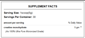 Lions Nutrition, Creatine Monohydrate, 150g, 30 Servings