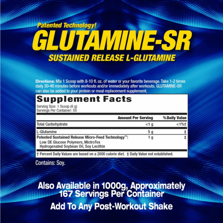 MHP, Glutamine-SR, 300g, 50 Servings