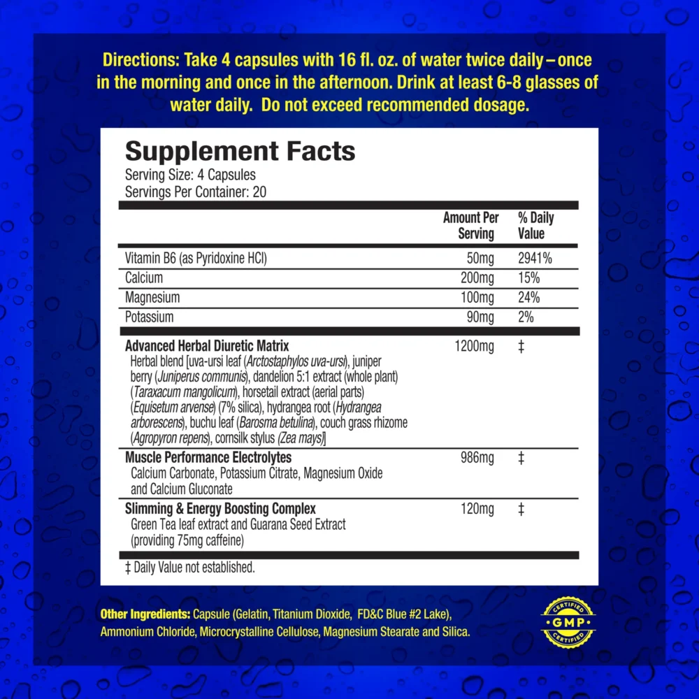 MHP, Xpel Herbal Diuretic, 80 Capsules, 20 Servings