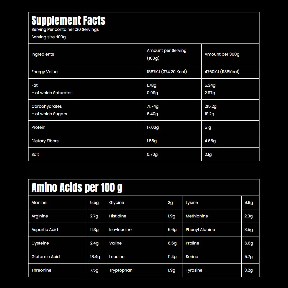 Marvelous Nutrition, BIG Extreme Weight Gainer, 3KG ,30 Servings