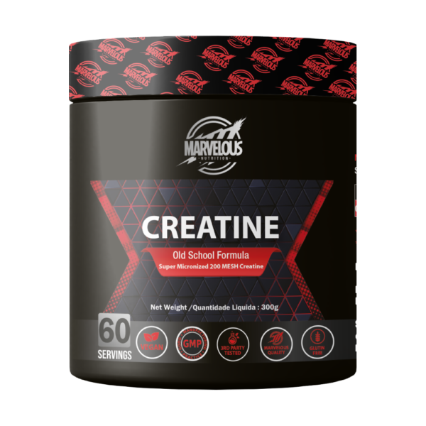 Marvelous Nutrition, Creatine Monohydrate, Unflavoured, 300g, 60 Servings