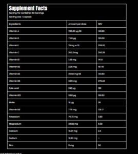 Marvelous Nutrition ,Vitamin Complex Capsules, 60 Servings