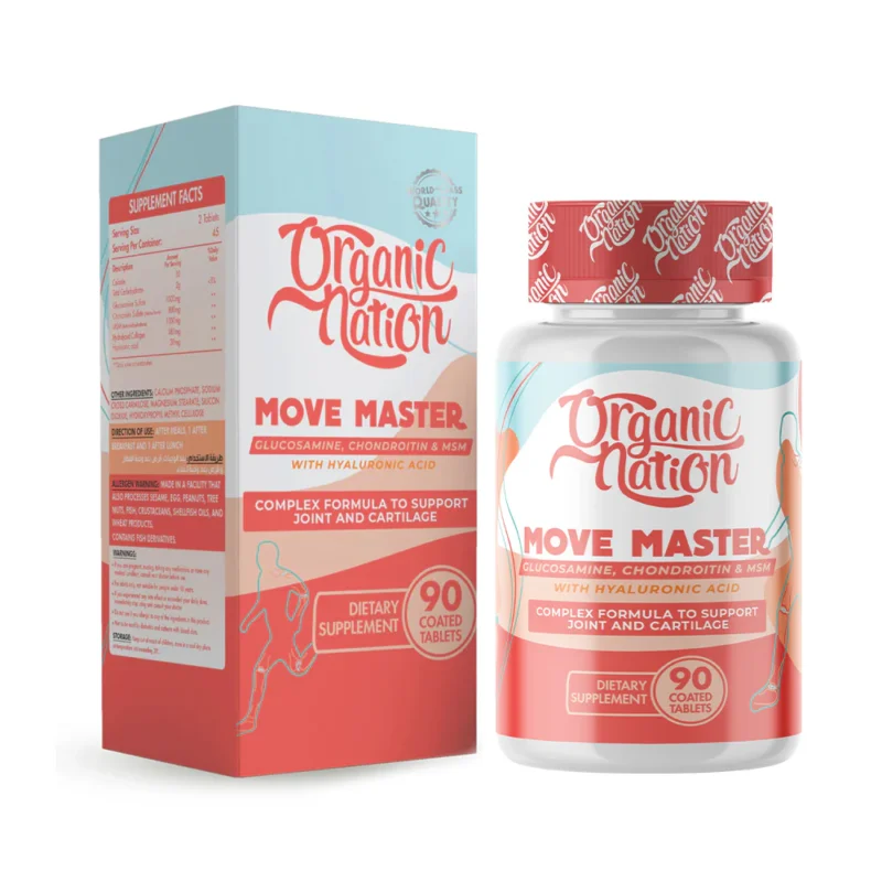 Organic Nation Move master 90Coated Tablets 45Serv