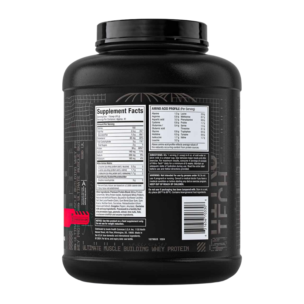 MuscleTech, NitroTech Whey Protein, 1.81 kg, 40 serving
