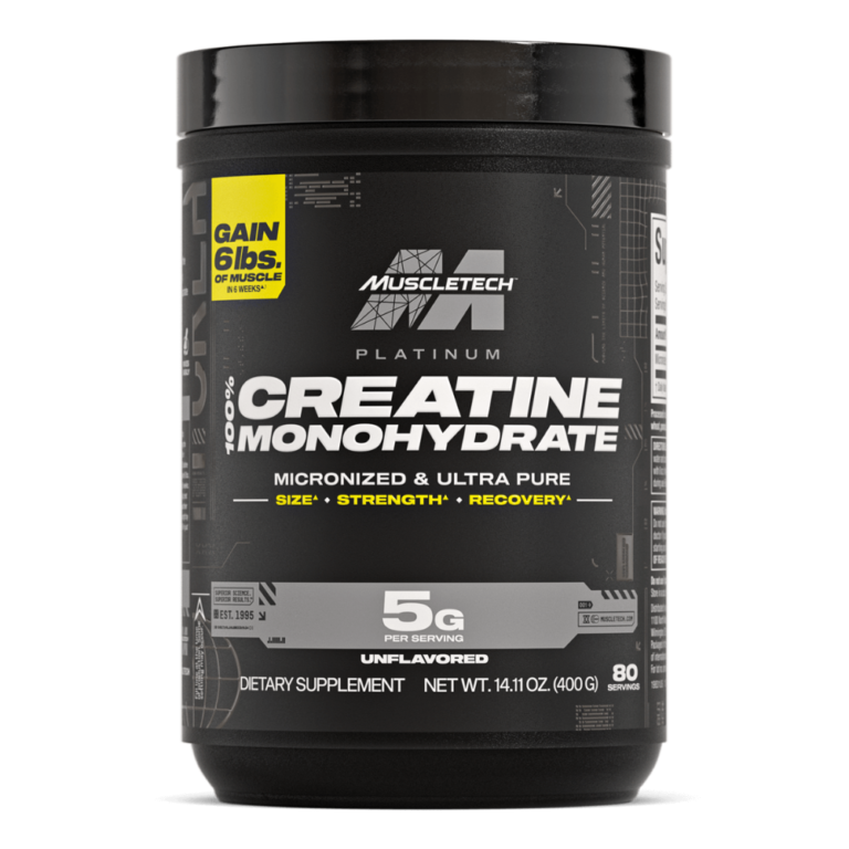 MuscleTech Platinum Creatine - كرياتين مونوهيدرات 400 جم 80 حصة