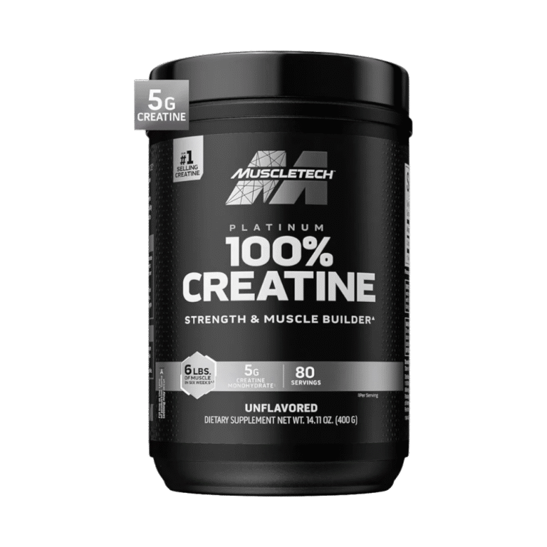 MuscleTech, Platinum 100% Creatine, Unflavored, 400G, 80 Servings