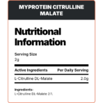 MyProtein, Citruline Malate, 250g, 125 Servings