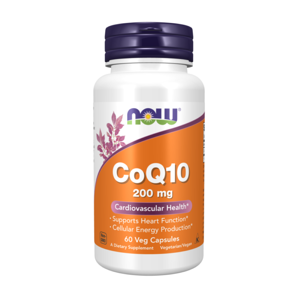 Now Foods, CoQ10, 200mg, 60 Capsules, 60 Servings