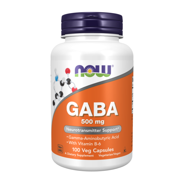 Now Foods, GABA, 500 mg, 100 Capsules, 100 Servings