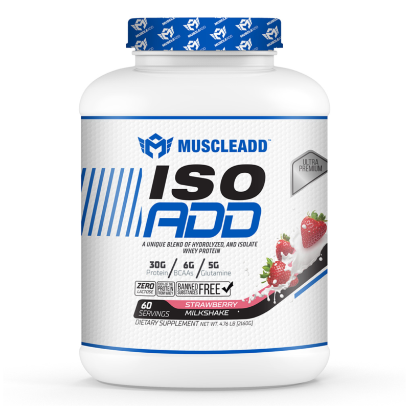 Muscle Add Iso Add Strawberry- 2000g - 60Serv