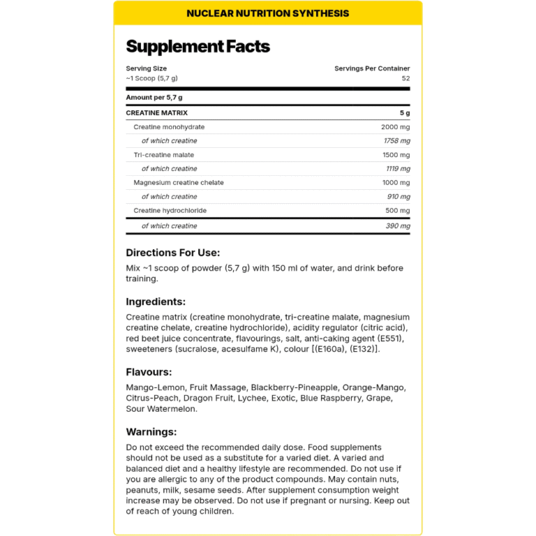 Nuclear Nutrition, Synthesis Complex, 300g, 52 Servings