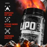 Nutrex Research, Lipo-6 Hardcore, 60 Capsules, 60 Servings