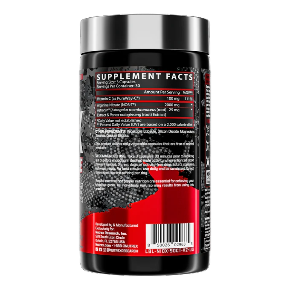 Nutrex Research, Niox, 90 Capsules, 30 Servings