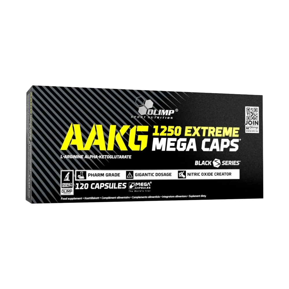 Olimp, AAKG 1250 Extreme Mega Caps, 120 Capsules, 120 Servings