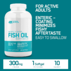 Optimum Nutrition, Enteric-Coated Fish Oil, 100 Softgel, 100 Servings