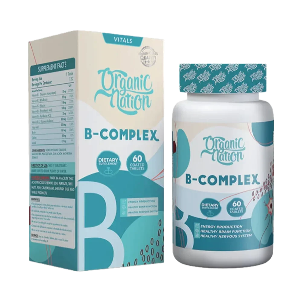 Organic Nation, B-Complex, 60 Coated Tablets, 60 Servings