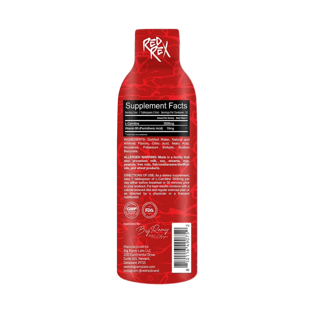 Red Rex, liquid l-Carnitine, 480ml, 32 Serving