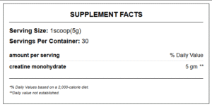 Run Alone Nutrition, Creatine Monohydrate, 150g, 30 Servings