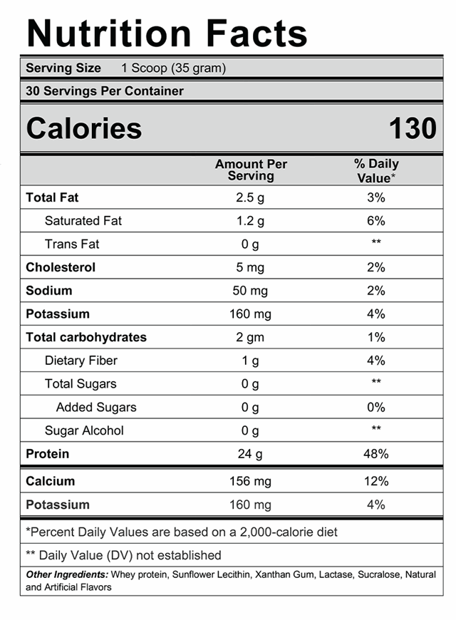 Run Alone Nutrition, Whey Run, 1.05kg, 30 Serving