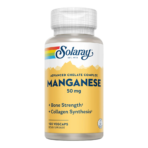 Solaray, Chelated Manganese, 50mg, 100 Capsules, 100 Servings