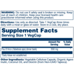 Solaray, PAU D’Arco, 550mg, 100 Capsules, 100 Servings