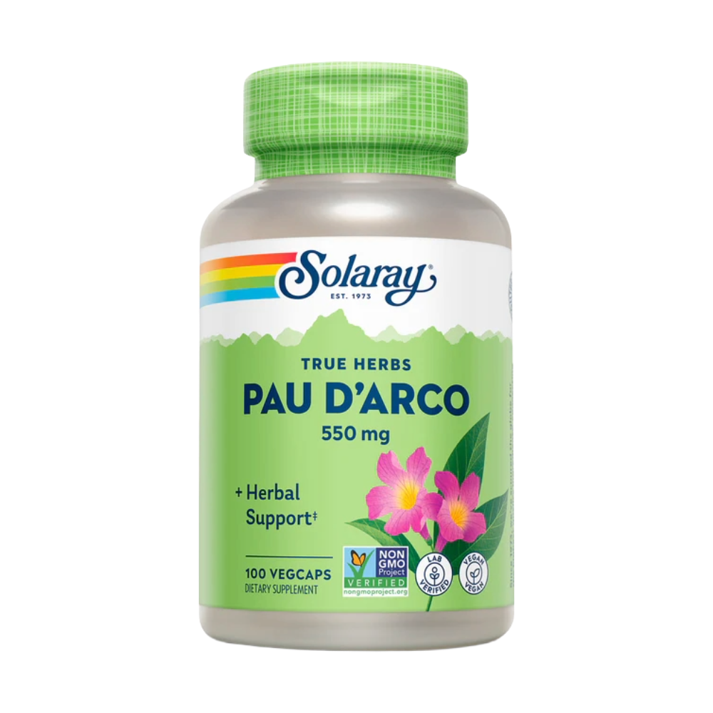Solaray, PAU D’Arco, 550mg, 100 Capsules, 100 Servings