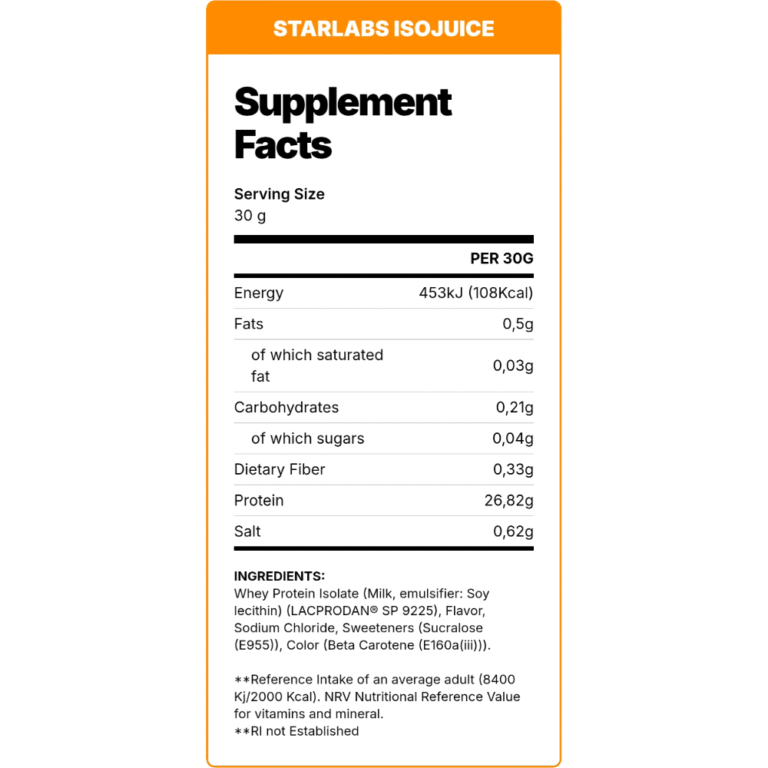 Star Labs, Iso Juice, 1.36KG, 45 Servings