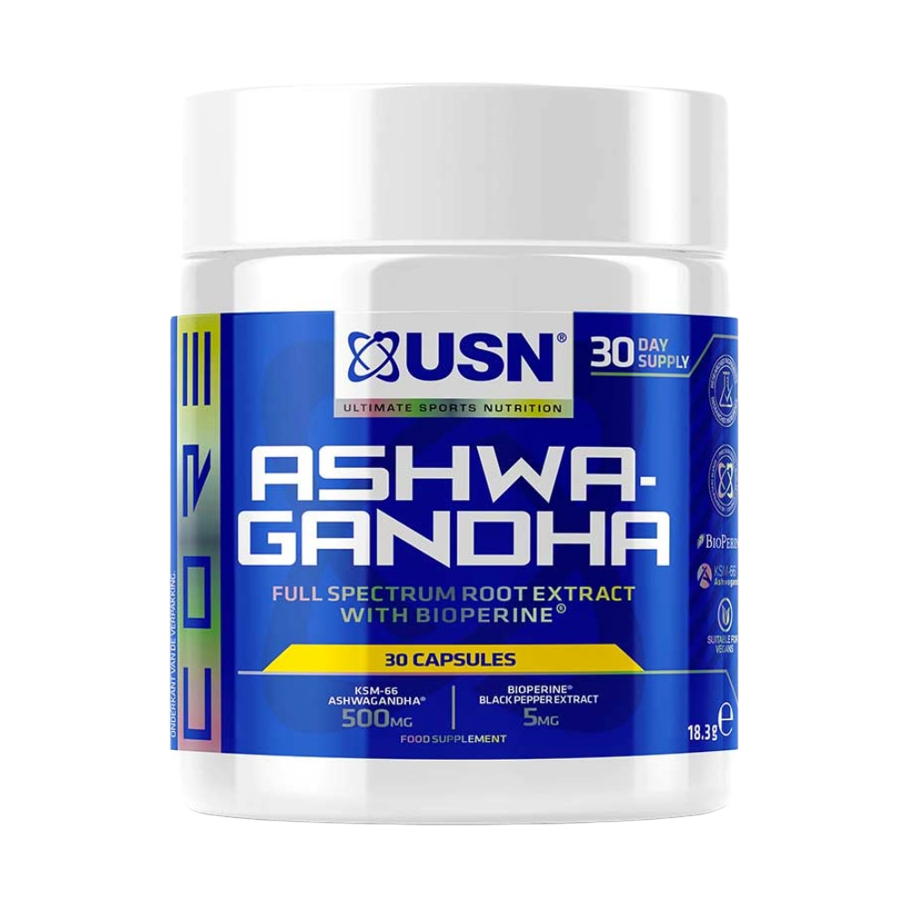 USN, Ashwagandha KSM-66, 500mg, 30 Capsules, 30 Servings