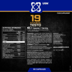 USN, 19 Anabol-Testo, 90 Capsules, 22 Servings